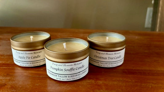 4 oz. Apple Pie Gold Tin Candle