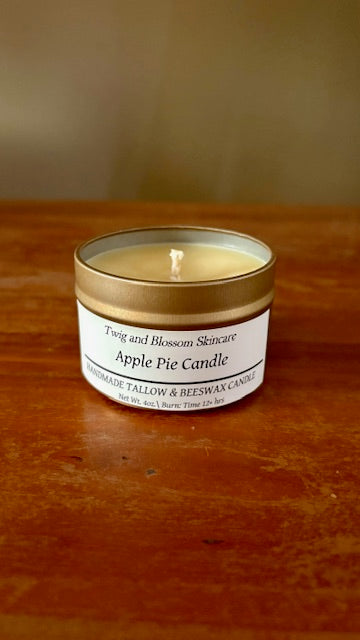 4 oz. Apple Pie Gold Tin Candle